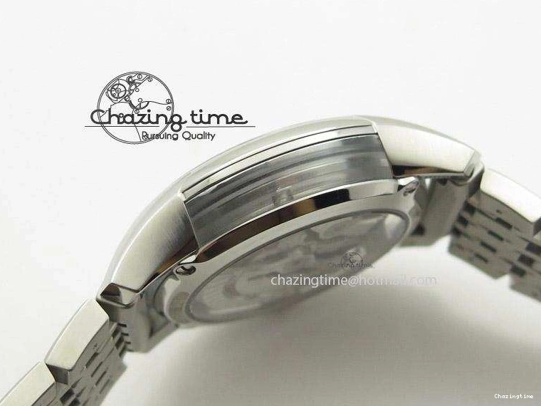 0401 De Ville Hour Vision Co-Axial 41mm SS V6F Best Edition Black Dial On SS Bracelet A BestValue 8277